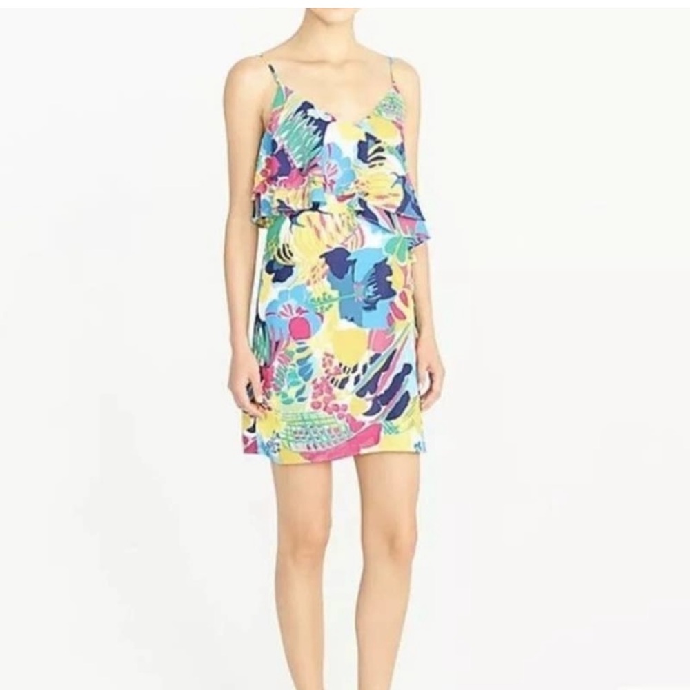J. Crew ruffle cami dress NWT size 0